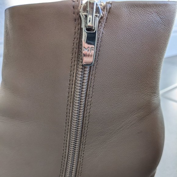 Marc Fisher Light Beige Heeled Bootie - Picture 3 of 9